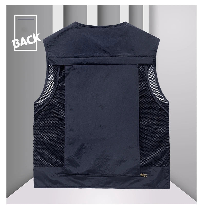 FGKKS Multi-Pocket Breathable Fishing Vest