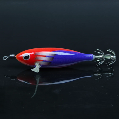 Horizontal Glow Squid Jigs with Double Hooks (5 Pack)