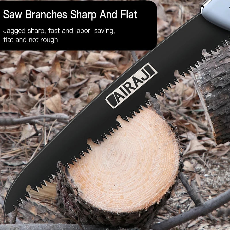 AIRAJ Folding Saw Woodworking Folding hacksaw Multifunction Cutting Wood Sharp Camping Garden Prunch Saw Tree Chopper Hand Tools