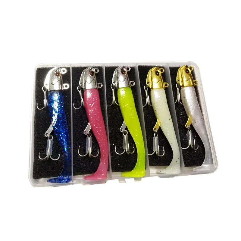 Glow Mackerel Soft Swimbaits 105mm (5 Pack)