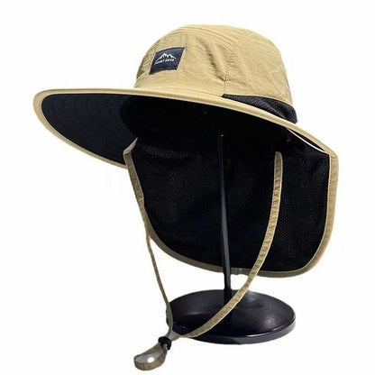 Quick-Dry Fishing Sun Hat with Neck Flap