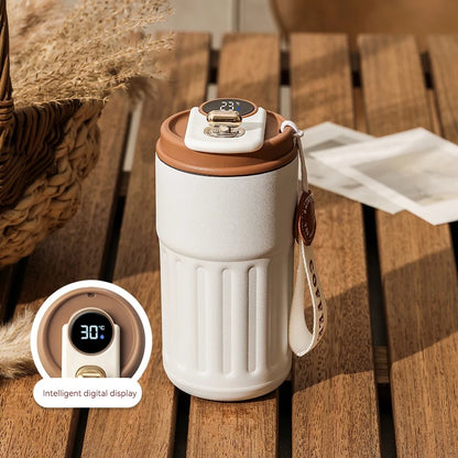 450ML Stainless Steel Thermo Water Bottle LED Temperature Display Coffee Cup Keep Cold and Heat Thermal Mug Travel Vacuum Flask