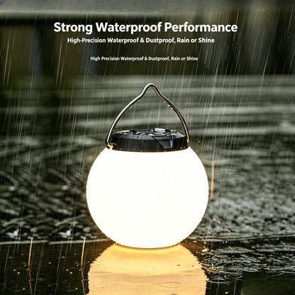 Portable Camping Lantern Rechargeable LED Picnic Lamp MINI Egg-Shaped Squeeze Silicone Light for Outdoor Cozy Ambience