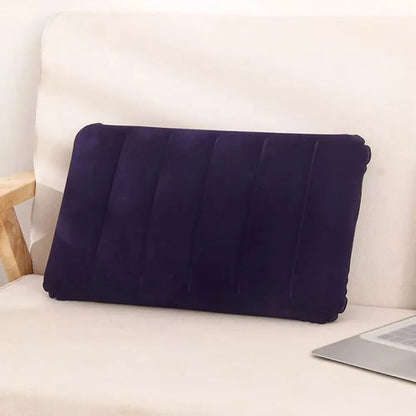 1pc Inflatable Square Pillow Outdoor Camping Business Travel Neck Pillow Portable Comfortable Pillow Cushion
