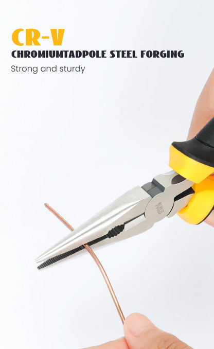 AIRAJ 6/8 Inch Wire Pliers Sharp Large Opening Stripping Pliers Industrial Grade Multifunctional Hardware Manual Tools
