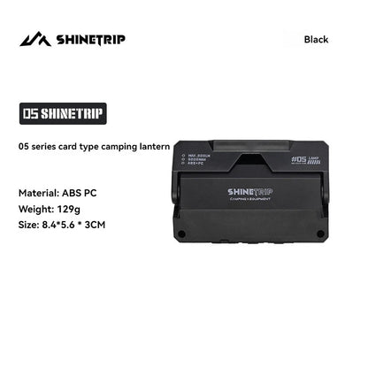 ShineTrip 05 Series Card style Camping Light Atmosphere Lighting Outdoor Hiking Convenient Camping Light Multi purpose Light