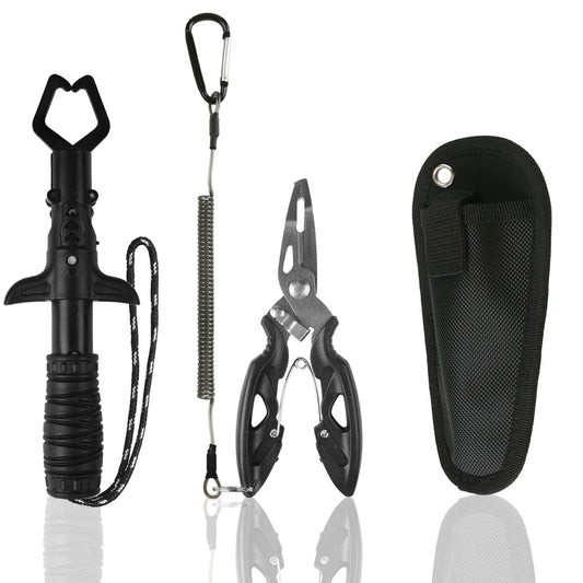 Fishing Pliers and Fish Gripper Set