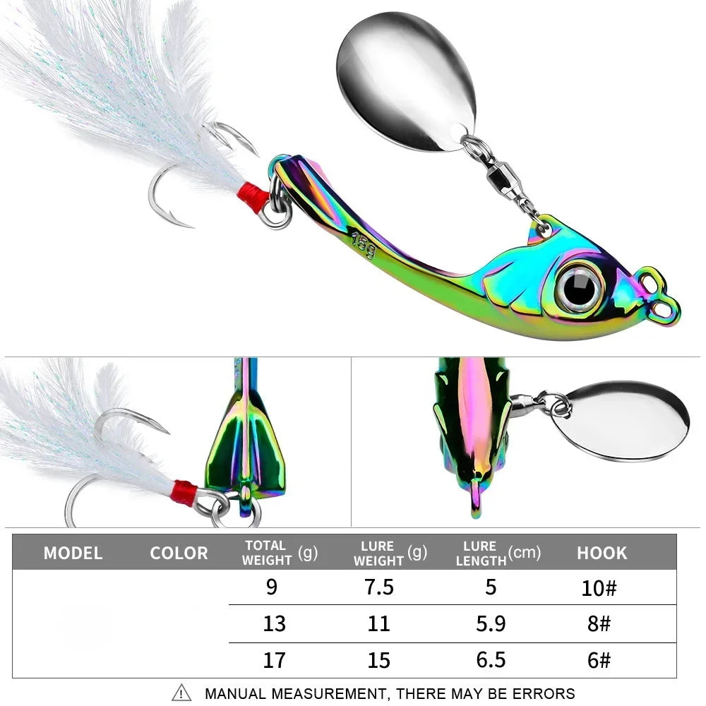 SANMO Metal VIB Spinner Bait (7-15g)