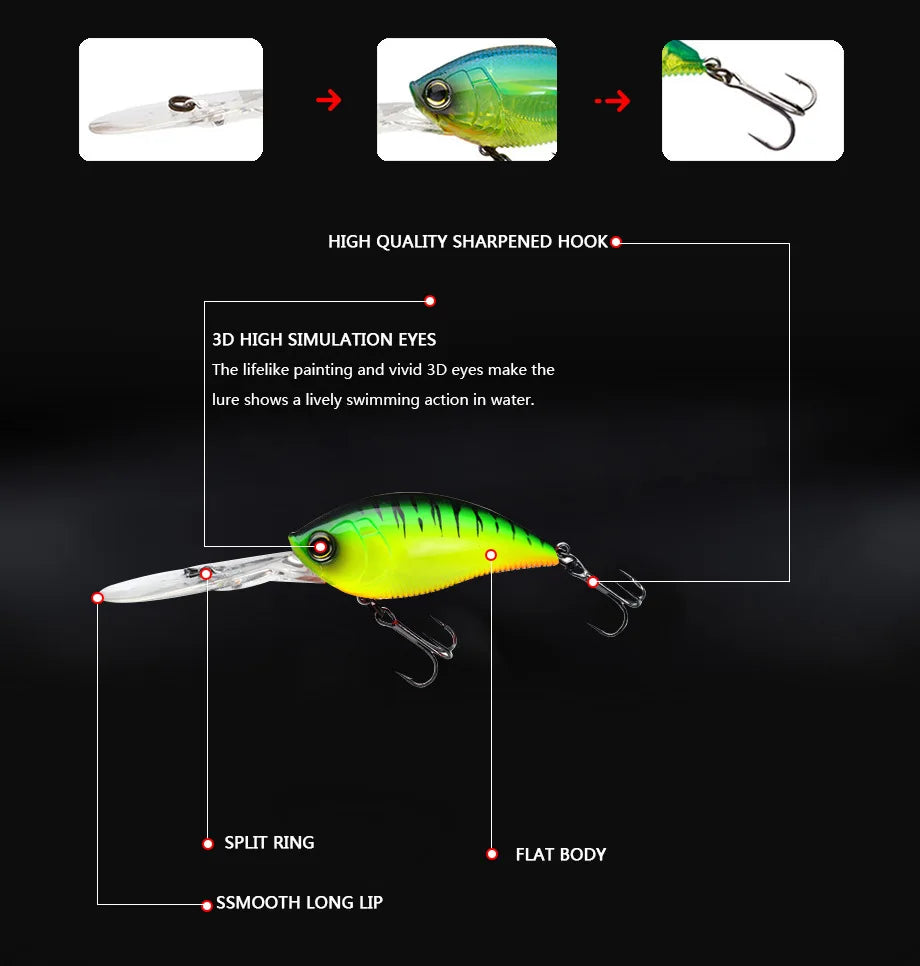 Trolling Crankbait 70-75mm