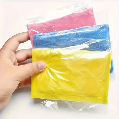 5/10 Pcs Compact Disposable Rain Poncho, Lightweight Emergency Rainwear for Camping, Hiking & Travel