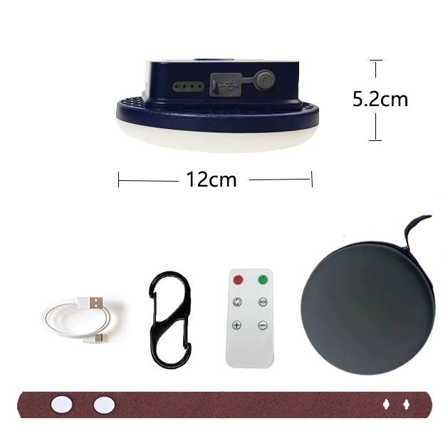 Remove Control Camping Lantern Outdoor Camping Light Rechargeable Flashlight Strong Light Portable Lanterns Power Bank Tent Lamp