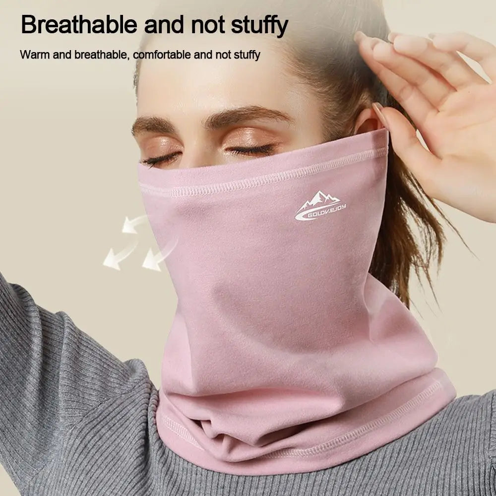 Men Women Winter Sports Bandana Running Dralon Thermal Neck Warmer Ski Hiking Cycling Riding Snowboard Scarf Windproof Headgear
