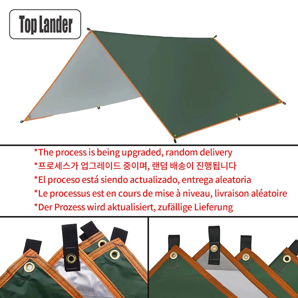 Camping Tarp Waterproof Tent Tourist Awning Shade Garden Canopy Beach Sunshade Outdoor Ultralight Sun Shelter Hiking Backpacking