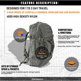 Outdoor Travel Bag Multifunctional Camouflage Bags Sports Handbag Hiking Cross-Country Backpack Large Capacity Hiking Daypack