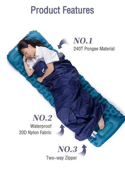 NaturehikeLW180 Sleeping Bag Ultralight Portable Sleeping Bag Spring Summer Sleeping Bag Outdoor Hiking Camping Travel Equipment