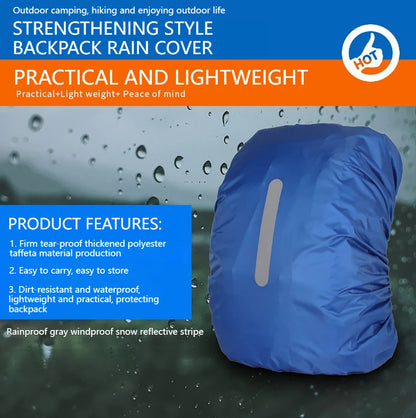 KoKossi 1Pcs 25-60L Mountaineering Backpack Rain Cover Cycling Hiking Backpack Reflective Waterproof Cover Backpack Dust Cover