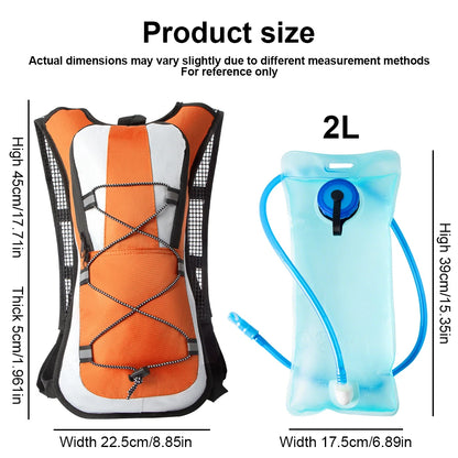 Hydration Backpack Hydration Pack with 2L Water Bladder, Lightweight Insulation Water Backpack for CyclingHiking,RunningClimbing