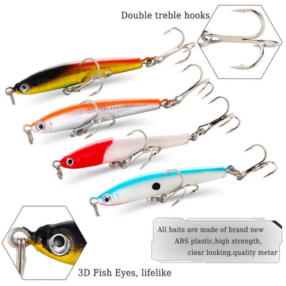Sougayilang Wobbler Lure Set (4 Pack)