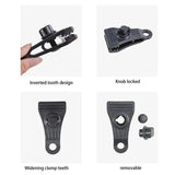 Tent Fasteners Portable Tarps Clips With Lock Grips Versatile Clamps Outdoor Activities Accessories For Camping Sailing