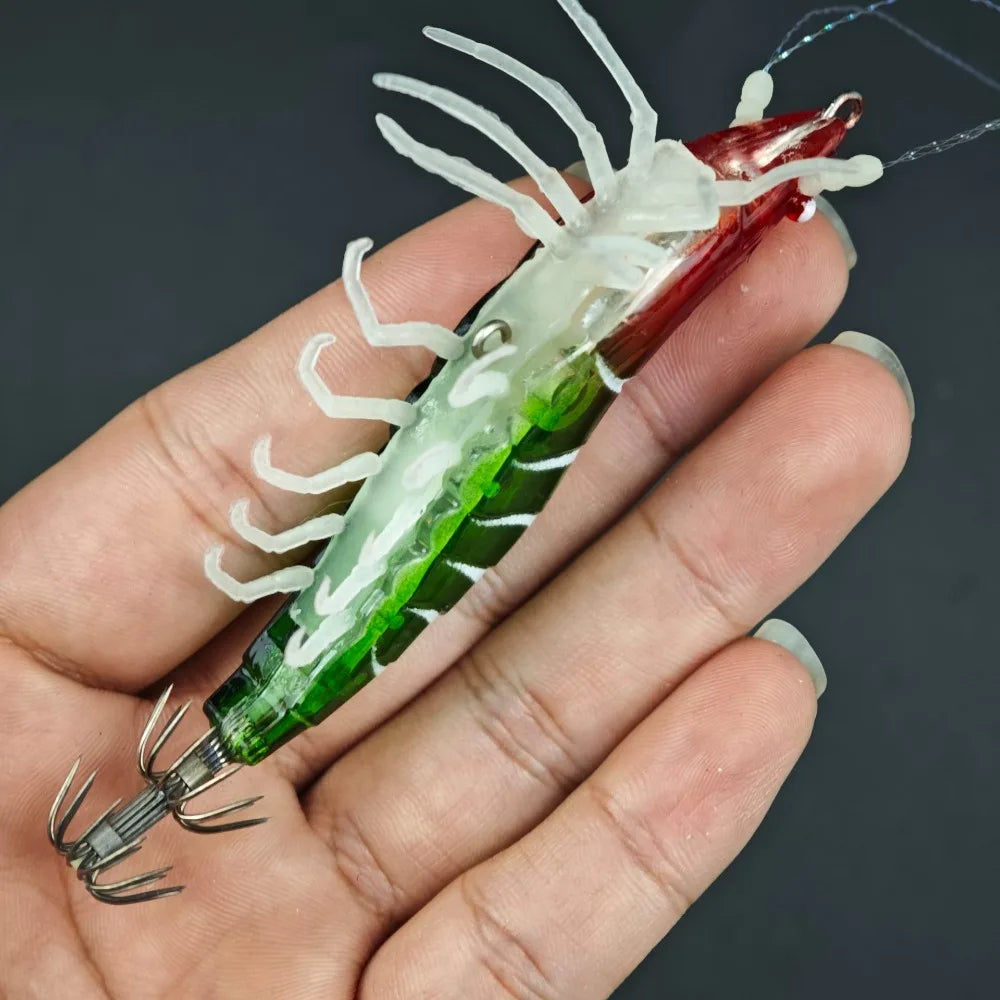 Ackibbik Glow Shrimp Lures (5 Pack)