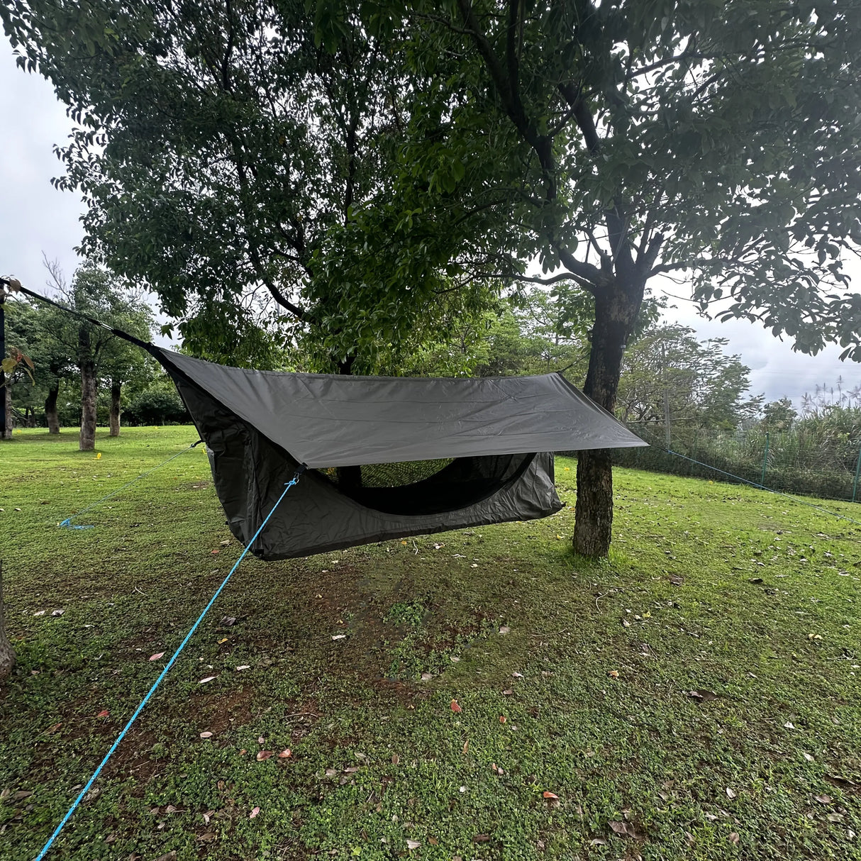 Lightweight Camping Hammock Tent with Mosquito Net Canopy Backpacking Travel Bed Includes Trees Perfect for Hiking Outdoor Use