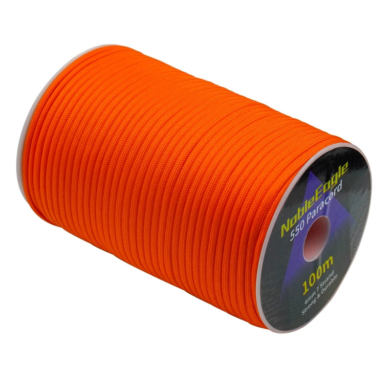 Military 550 Paracord Rope 100M 50M 31M 7 Strand 4mm Parachute Cord Camping Survival Tactical Hiking DIY Bracelet Tent Line