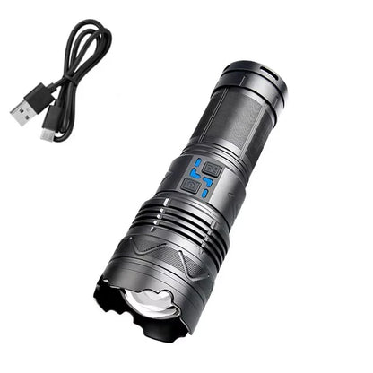 20000LM Super Bright Tactical Flashlight 100W GT60 Long Range Powerful LED Torch USB Rechargeable Using 4 181350A Batteries