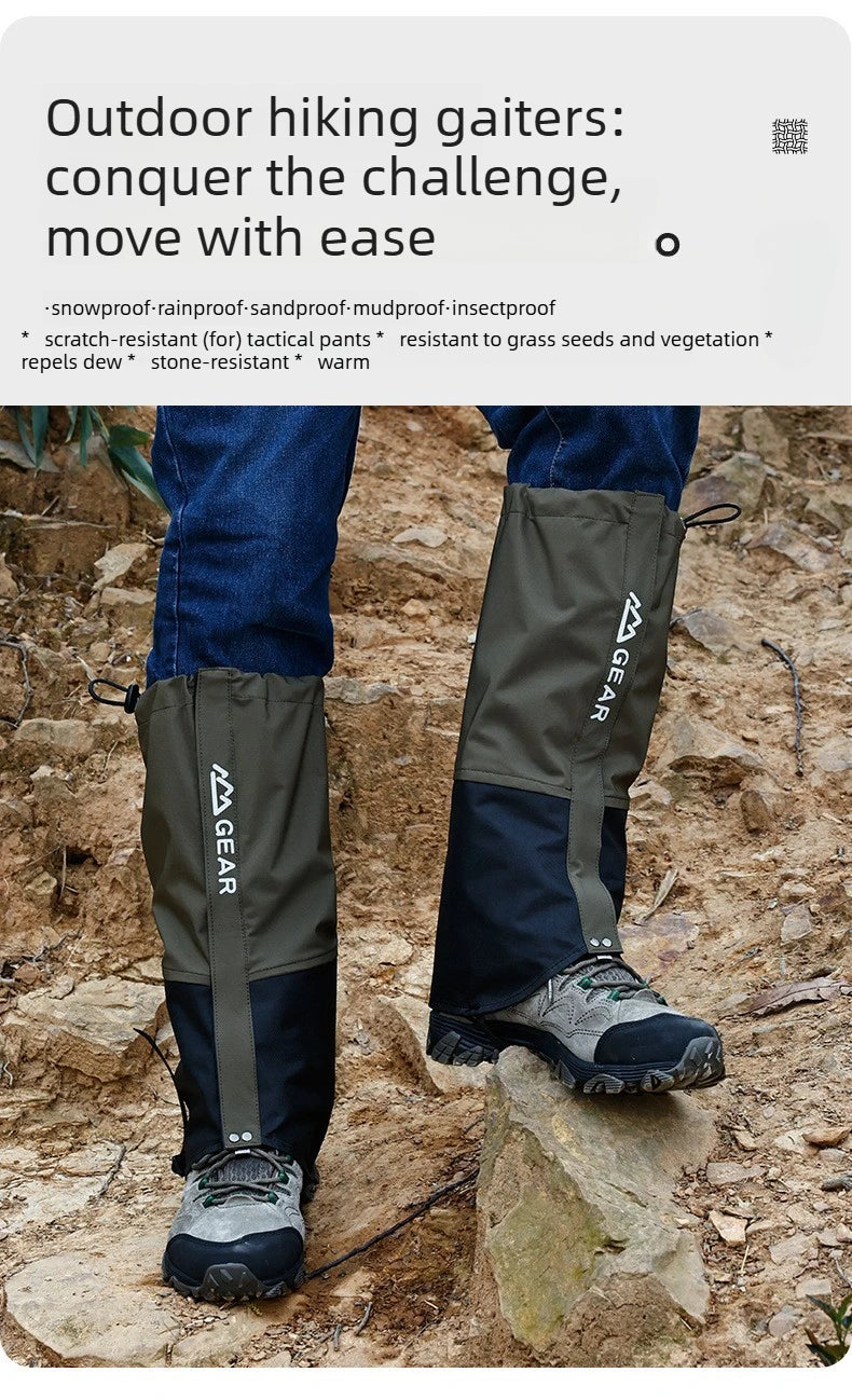 Outdoor Leg Warmers Gaiter Waterproof Hiking Travel Mountain Leggings Gaiters Long Tube Leggings Warmers Foot Cover