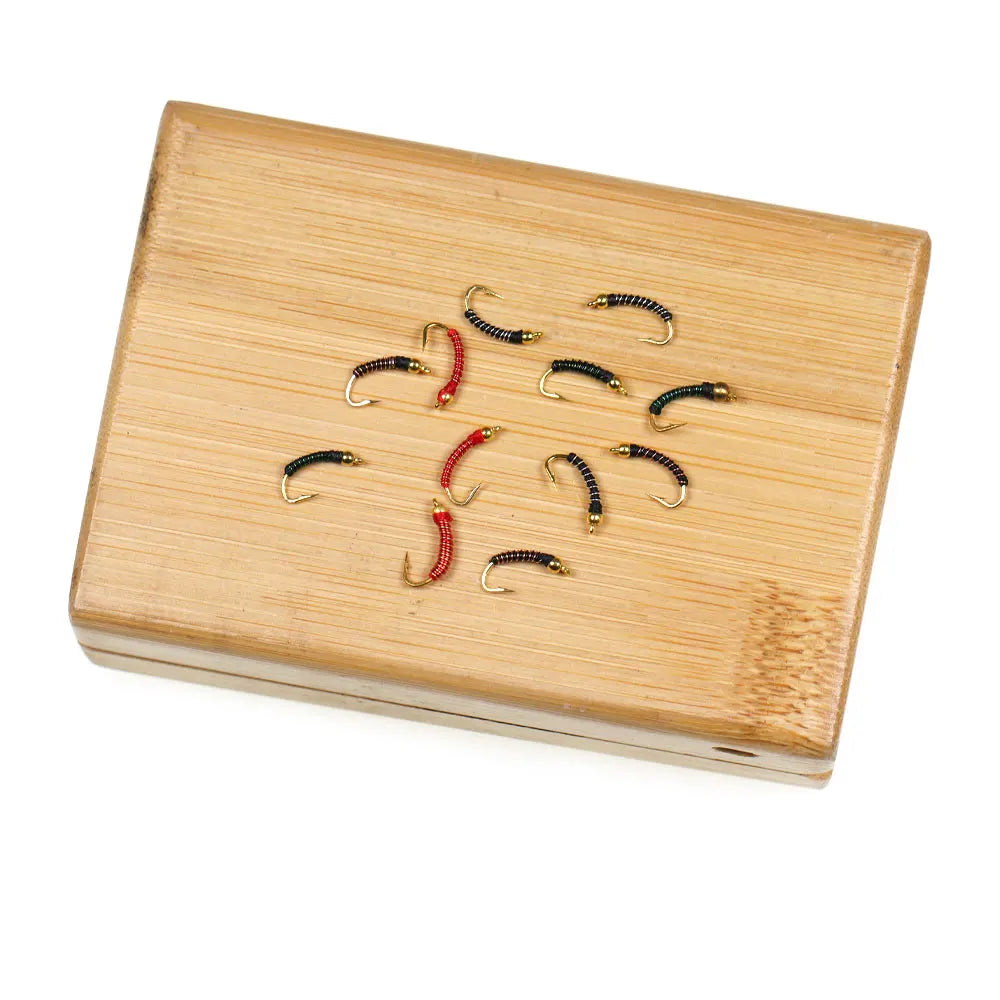Bimoo Beadhead Chironomid Midge Flies (8 Pack)