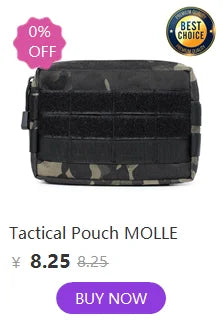 Tactical Pouch Molle EDC Nylon Waterproof Hunting Bag Sports Fishing Waist Pack Travel Camping Hunting Cross-body Shoulder Bag