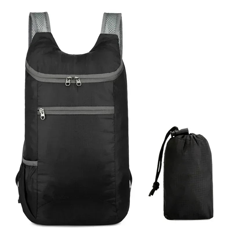 Waterproof Foldable Backpack - Large Capacity Lightweight Daypack for Camping Hiking Travel, Outdoor Sport Bag Unisex