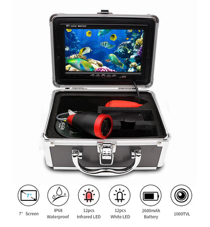 Erchang 7 Inch HD Ice Fishing Camera with Infrared Night Vision