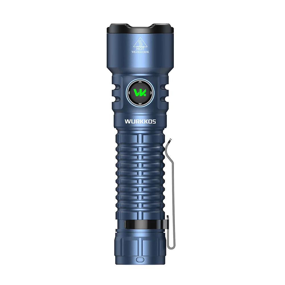 Wurkkos TS28 Tactical Flashlight 21700 Rechargeable 3200Lumens Portable Magnetic Tail Cap Flashlight IPX8 Waterproof Tail Switch