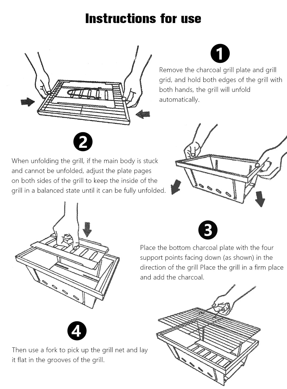 Dotwise Outdoor Barbecue Grill Portable Outdoor Stove IGT Table Stove Folding Firewood Stove Barbecue Camping Stove