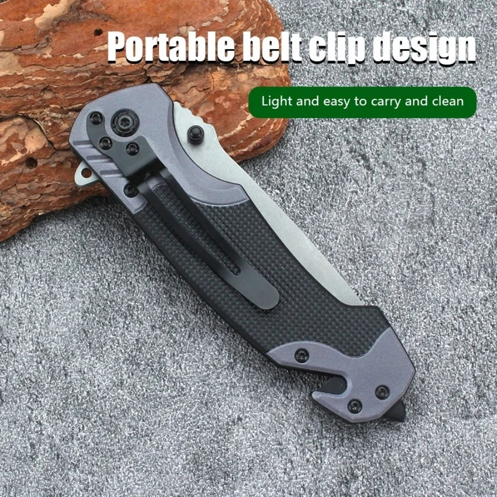 Multi Functional Sharp and Convenient Folding Knife Pocket Knife, Suitable for Wilderness Survival, Camping, Fishing, Hunting