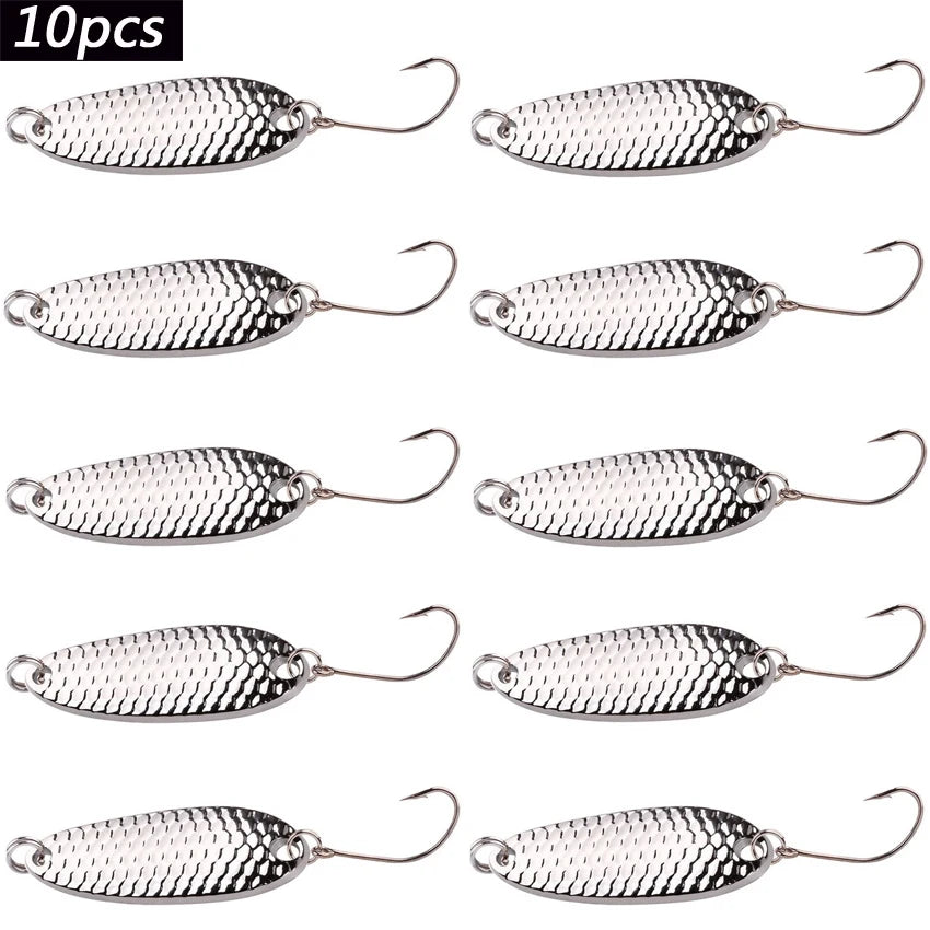 Trout Spoon and Spinner Lures (10 Pack)