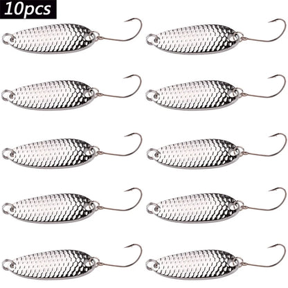 Trout Spoon and Spinner Lures (10 Pack)