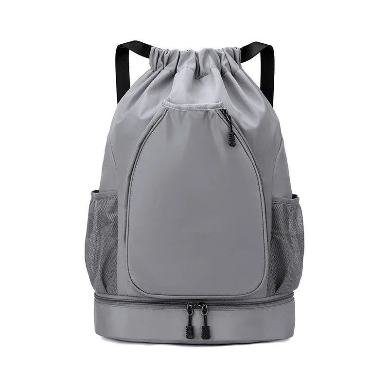 Custom logo outdoor Drawstring Sports Backpack Large Capacity badmintonta bag personality customization waterproof Nylon backpac