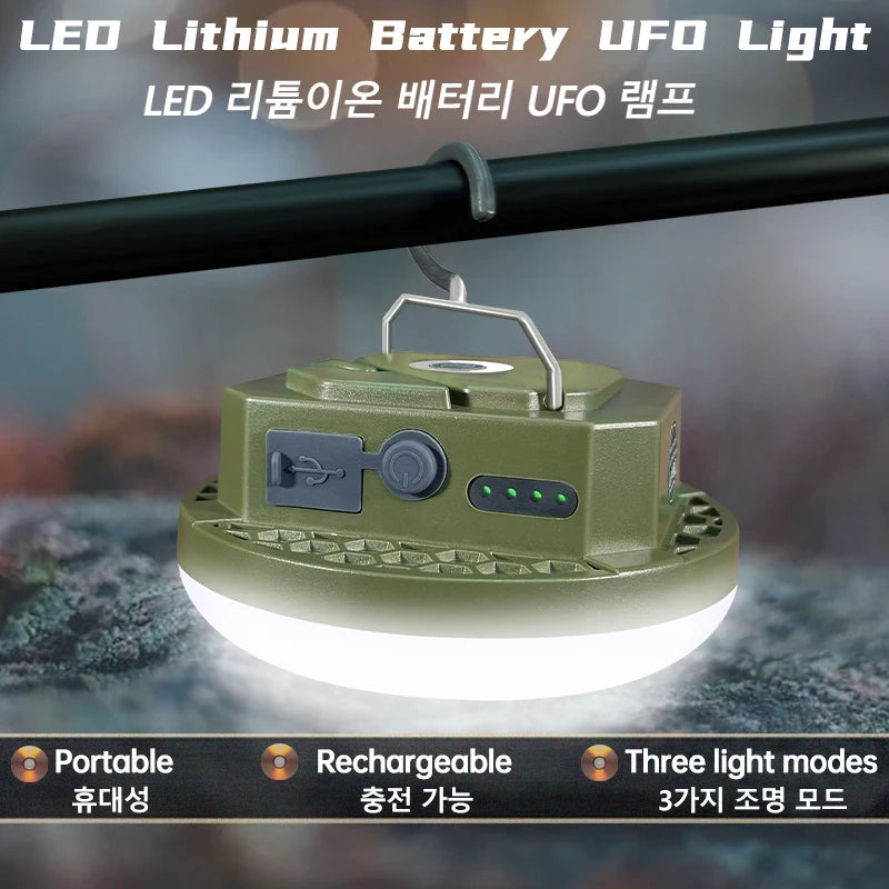 MOSLIGHTING 9900maH LED Outdoor Camping Light Rechargeable Tent Light High Power Strong Light Flashlight IP66 Waterproof Fishing