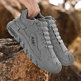 Men’s Work Shoes 2025 – Breathable Slip-On Safety Sneakers, Anti-Slip Wear-Resistant Casual Sports Shoes with Thick Sole