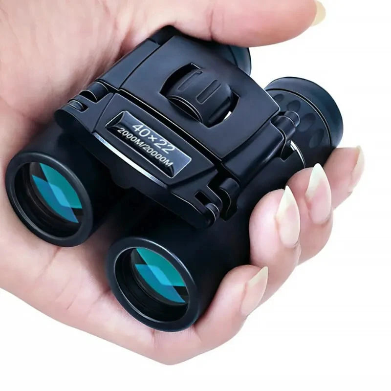 40x22 HD Binoculars with BAK4 FMC: 2000M Long Range Folding Mini Telescope, Ideal for Hunting, Sports, Camping & Travel