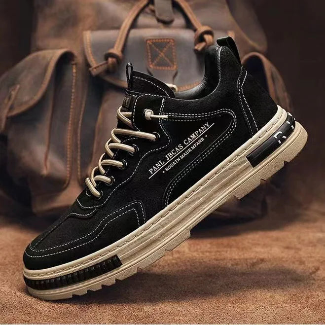 Men’s Outdoor Sneakers 2025 – Non-Slip Hiking Shoes & Comfortable Casual Work Ankle Boots (Luxury Platform Design)