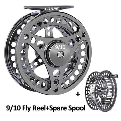 Goture CNC Large Arbor Fly Reel with Spare Spool