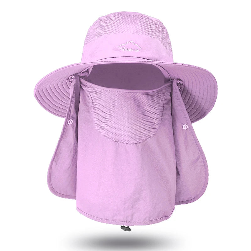 Breathable Fishing Sun Hat with Face Cover