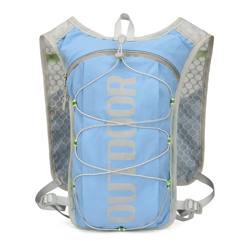 HOMEFISH 1PCS Running Hydration Vest Backpack,Lightweight Water Backpack,Hydration Backpack Running Vest for Hiking Biking