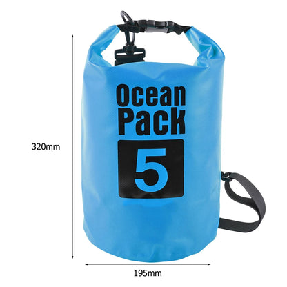 2L 3L 5L 10L 15L Waterproof Dry Bag Swimming Bag Foldable Beach Storage Pack Kayaking Rafting River Trekking Floating Water Sack