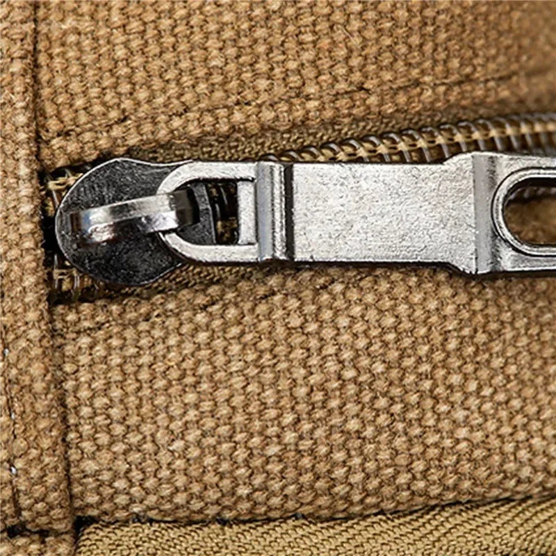 Canvas Waist Bag Outdoor Sports Multifunctional Male Waist Pack High Quality Durable High-capacity Bags Portable Phone Purse