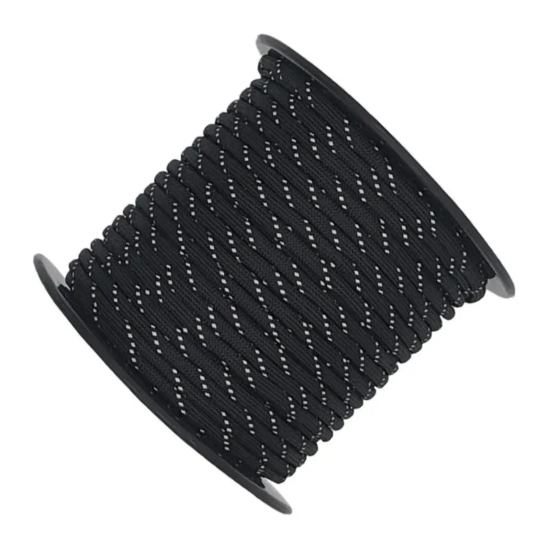 50/100m Multifunctional 7 Core Reflective 550 Paracord Rope 4 mm Camping Survival EDC Outdoor Parachute Cord Lanyard Rescue Rope