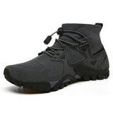 Men’s High-Top Hiking Boots – Breathable Mesh Outdoor Sneakers for Walking, Mountaineering & Travel (Lightweight Comfort, 2025)