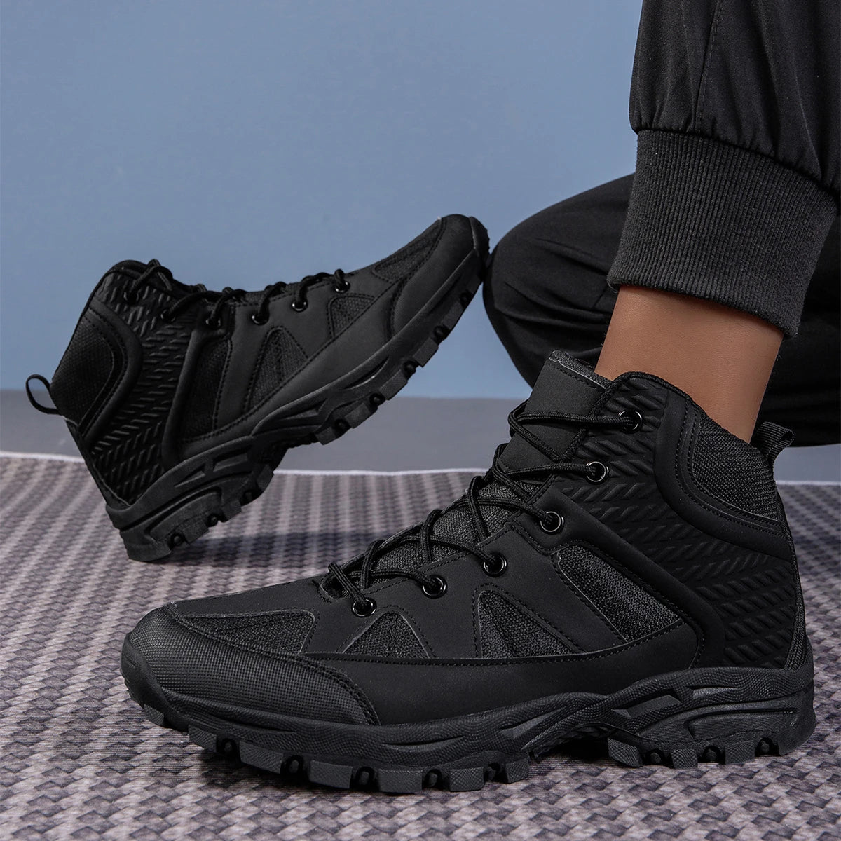 Men’s Ankle Boots Sneakers – Comfortable Outdoor Walking & Training Shoes, Breathable Casual Footwear for Men & Women